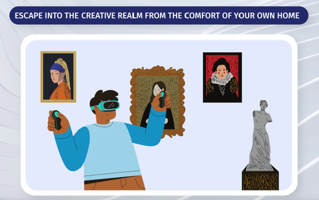 escape into the creative realm from the comfort of your own home