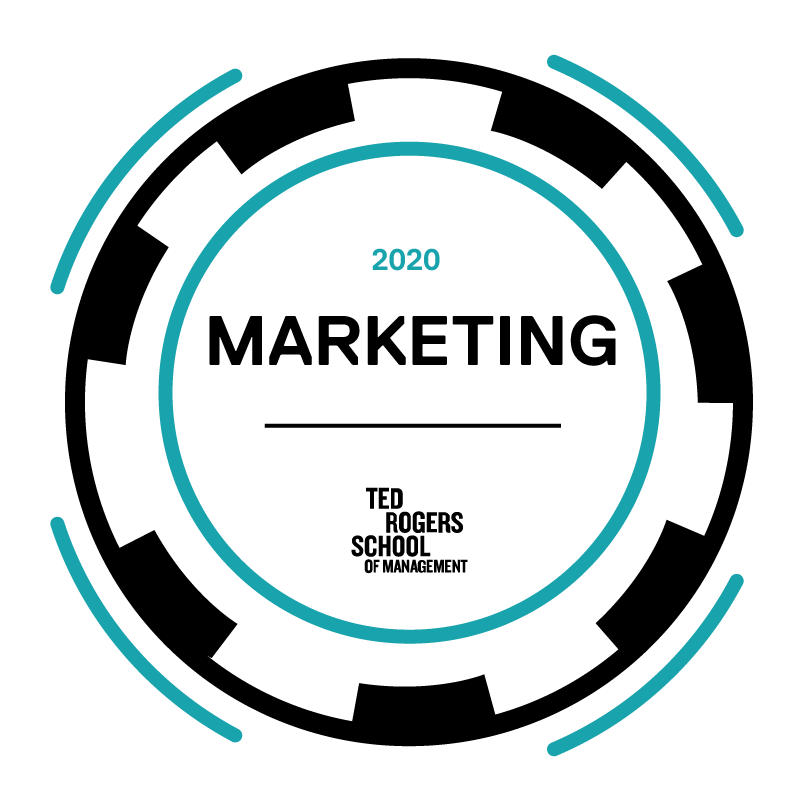 Marketing Badge, Teal and Black, Circular with year and TRSM logo
