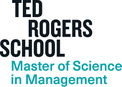 TRSM Master of Science in Management - Stacked wordmark